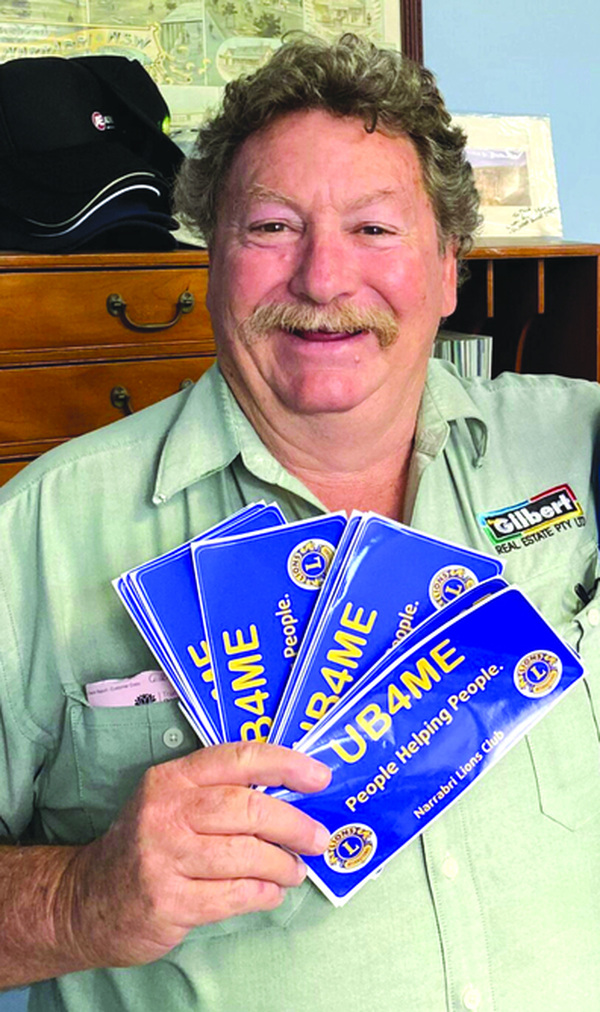 The late Rob Gilbert was recognised for his dedication to the community and Lions club at last week's Wee Waa Lions Club changeover dinner.