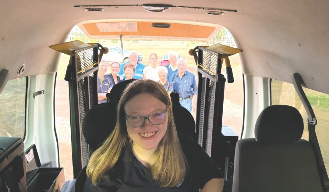 Accessibility boost for Cindee Rose thanks to Rotary van donation