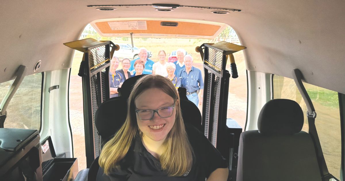 Accessibility boost for Cindee Rose thanks to Rotary van donation