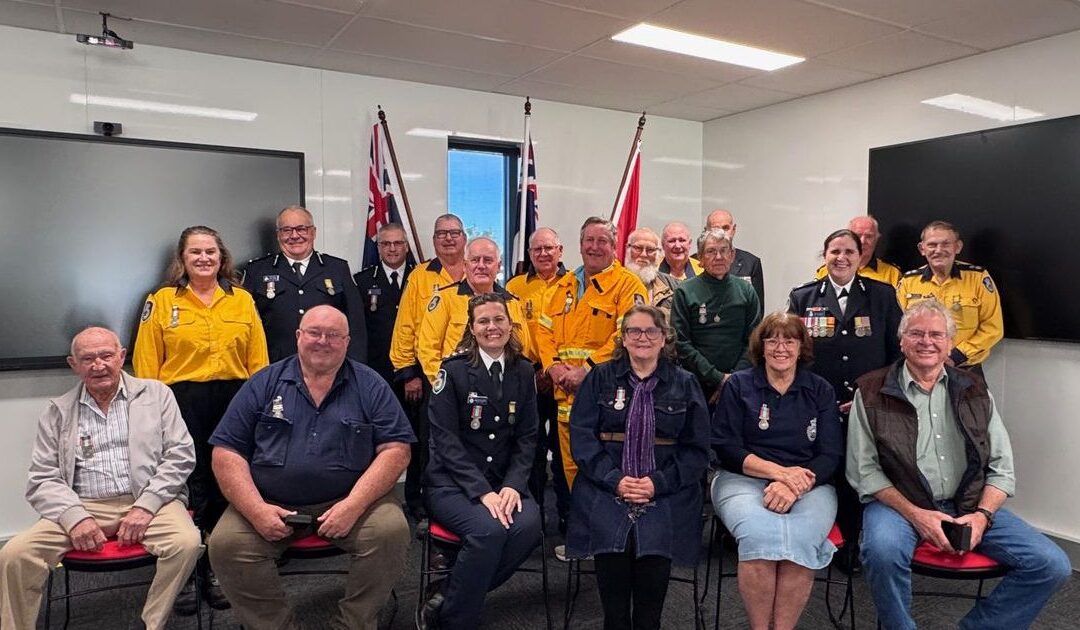 MORE than 950 years of combined service by RFS volunteers recognised at medal ceremonies