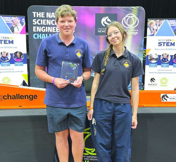 Narrabri High School students Brayden Williams, Deklan Condran, Charlie Butler and Issac Wilmontt-McLawrence.