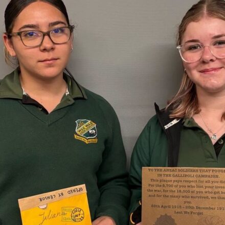 From helmets to heartfelt letters: Wee Waa history students step back in time