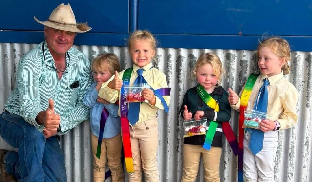 A special visitor at Clive and Greta Richardson Gymkhana