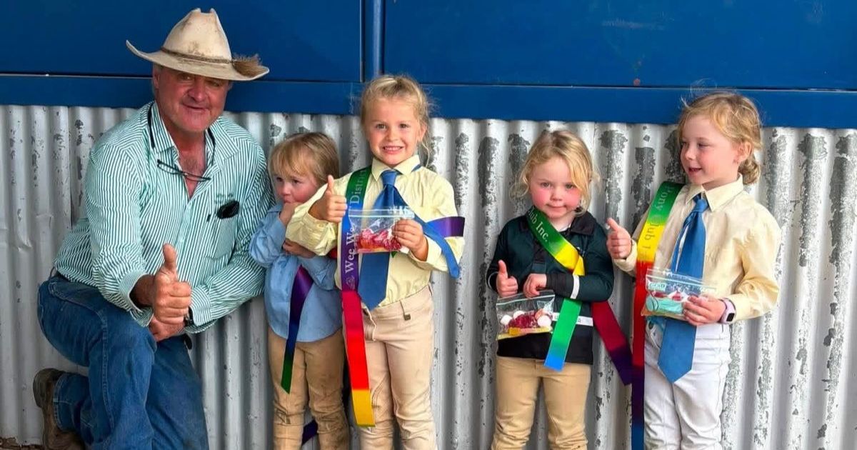 A special visitor at Clive and Greta Richardson Gymkhana