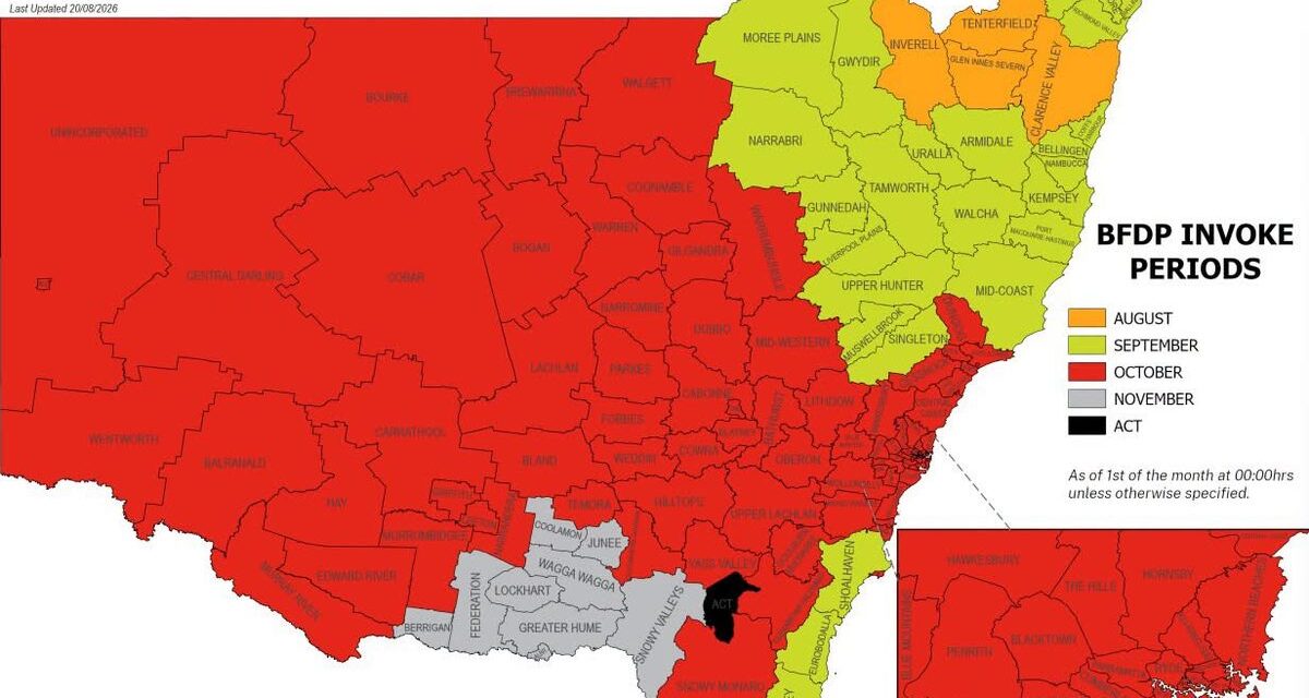 Bush Fire Danger Period brought forward in North West