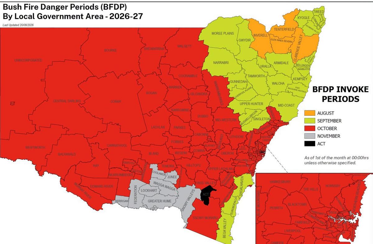 Bush Fire Danger Period brought forward in North West