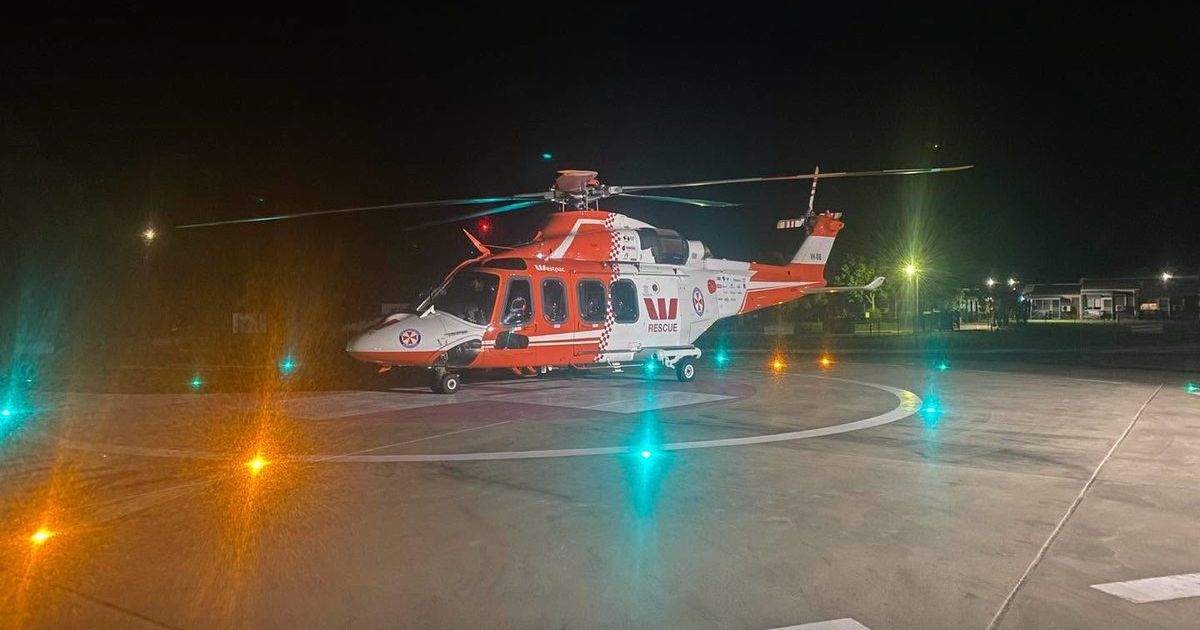 Rescue helicopter transports woman to John Hunter Hospital